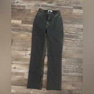 Abercrombie & Fitch Women's Black Straight Leg Jeans